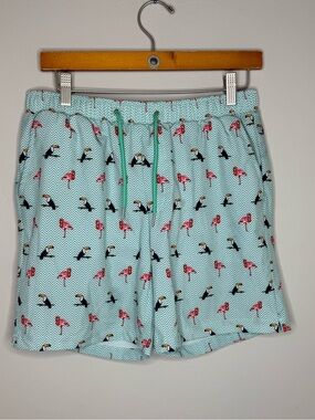Mosmann Australia swim trunks flamingo toucan birds size large